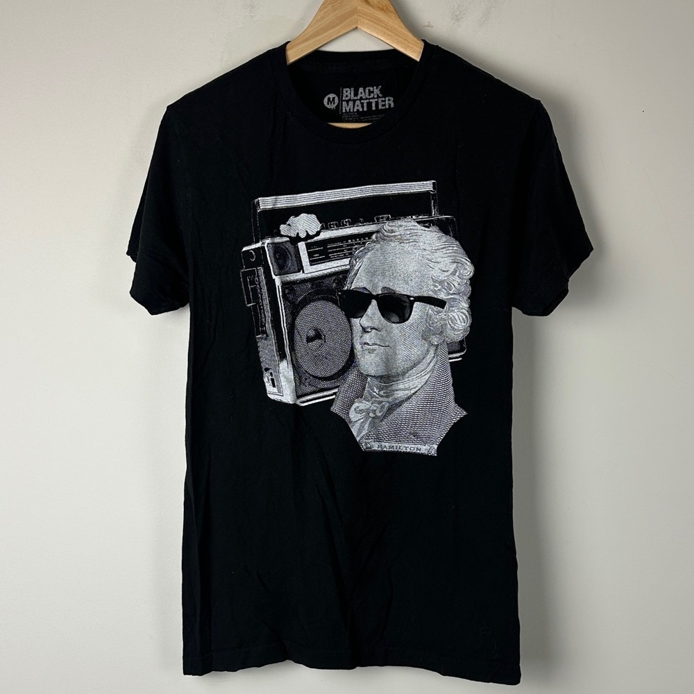 Hamilton Graphic Tee Black White Logo Shirt | Streetwear Casual T Shirt